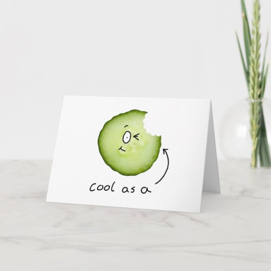 Cool as a cumber greecard kaart (Voorkant)