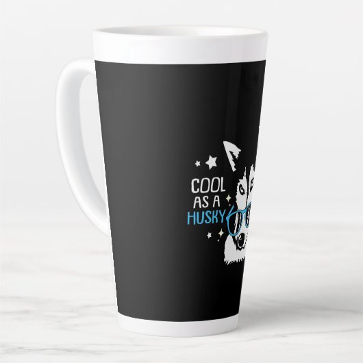Cool as a Husky Dog Latte Mok (Linkerhoek)