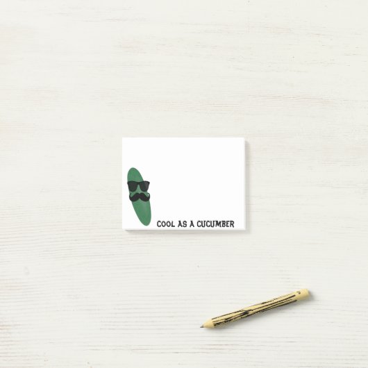 Cool as Cucumber Post it Notes (Op bureau)