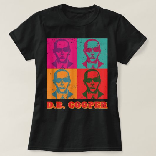 Cool as Db Cooper Pop Art 1971 Retro Skyjacking Hi T-shirt (Design voorkant)