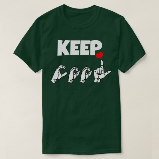 COOL ASL-gebarentaal behouden T-shirt (Design voorkant)