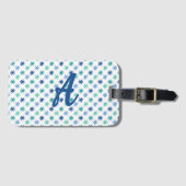 Cool AsteriskS Oceankleuren Op Witte Bagage Label (Voorkant (horizontaal))