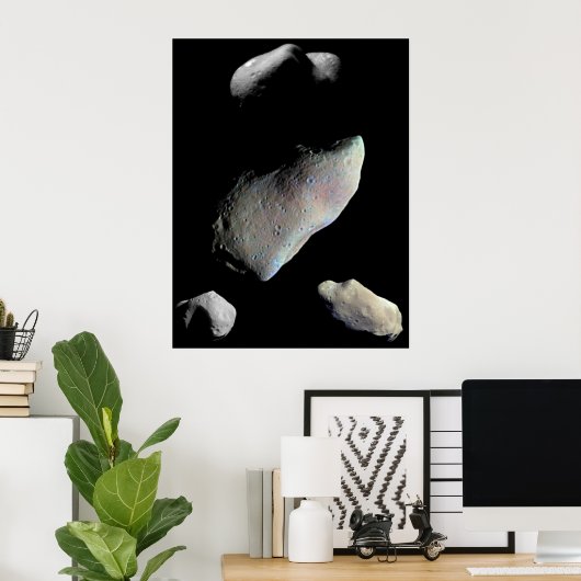 Cool Asteroïden Poster (Thuiskantoor)