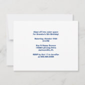 Cool Astronaut Boy Buitenspatie Kinderen Birthday  Kaart (Achterkant)