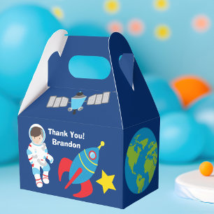 Cool Astronaut Buitenruimte Verjaardagsfeest Bedankdoosjes