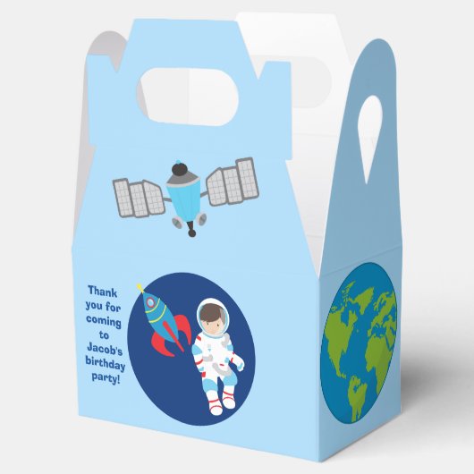 Cool Astronaut Raketschip Outer Space Boys Party Bedankdoosjes (Geopend)