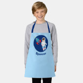 Cool Astronaut Rocket Shiket Custom Kinder Schort (Gedragen)