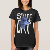 Cool Astronaut Space Cat T-shirt (Voorkant)