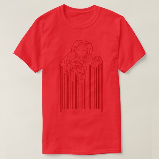 Cool Astronaut Space T-Shirt (Design voorkant)