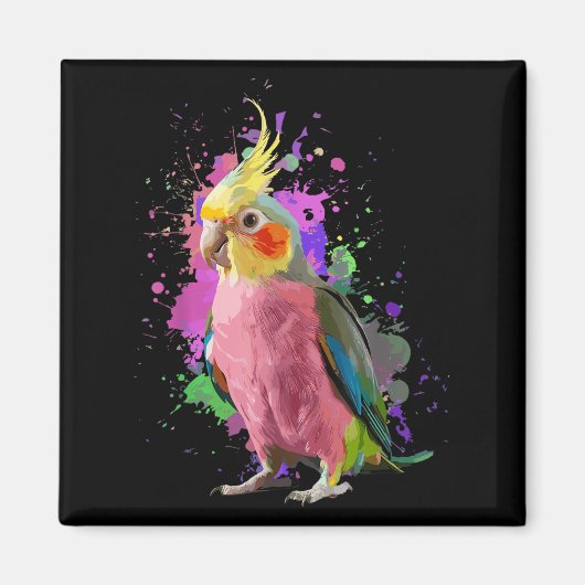 Cool Atiel Art For Men Women Parrot Bird Atiel Lov Magneet (Voorkant)