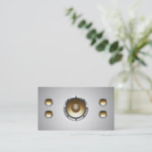 Cool Audio Speakers DJ Visitekaartje (Staand voorkant)
