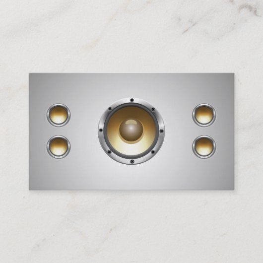 Cool Audio Speakers DJ Visitekaartje (Voorkant)