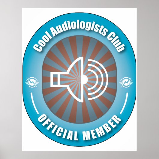 Cool Audiologists Club Poster (Voorkant)