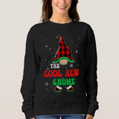 Cool Aunt Gnome Buffalo Plaid Matching Christmas G Trui (Voorkant)