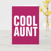 COOL AUNT HAPPY BIRTHDAY WENSKAARTEN KAART (Gele Bloem)