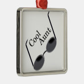 Cool Aunt Metalen Ornament (Rechts)