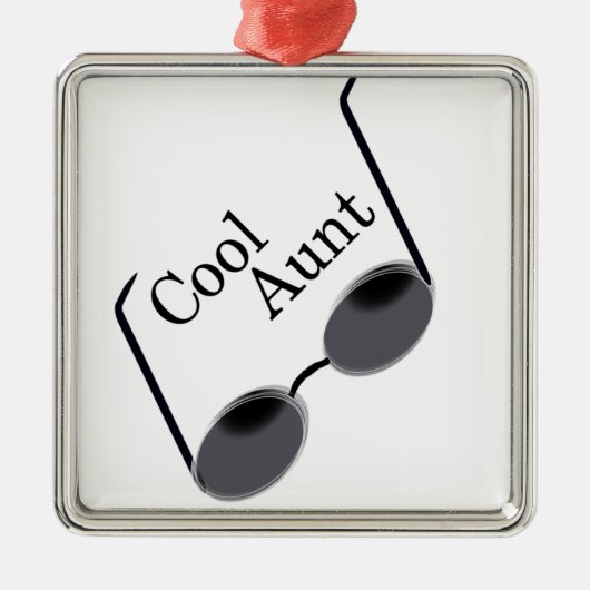 Cool Aunt Metalen Ornament (Voorkant)