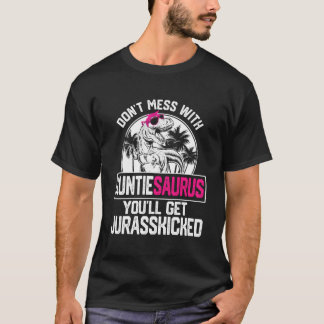 Cool Auntiesaurus Dinosaur T Rex Schattigee Moeder T-shirt
