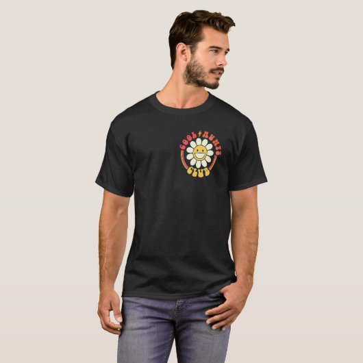 Cool Aunts Club Best tante Ever Happy Face Retro T-shirt (Voorkant volledig)