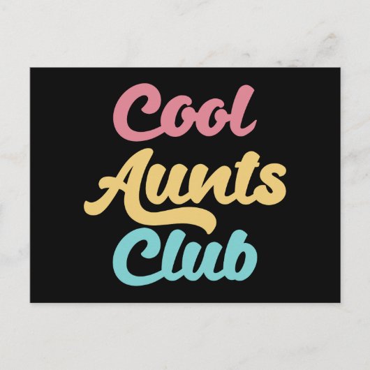 Cool Aunts Club II Briefkaart (Voorkant)