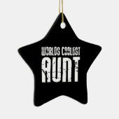 Cool Aunty Aunts Aunties : Wereldwijde tante Keramisch Ornament (Rechts)