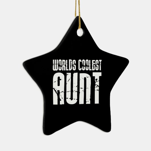 Cool Aunty Aunts Aunties : Wereldwijde tante Keramisch Ornament (Rechts)