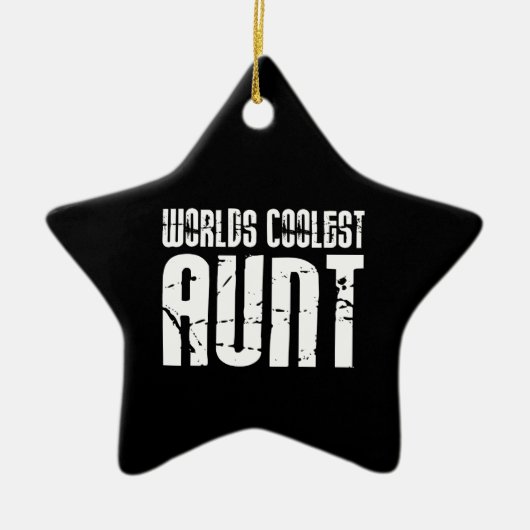 Cool Aunty Aunts Aunties : Wereldwijde tante Keramisch Ornament (Voorkant)