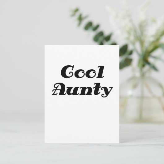 Cool Aunty Briefkaart (Staand voorkant)