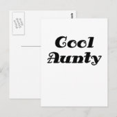 Cool Aunty Briefkaart (Voorkant / Achterkant)