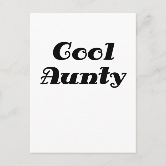 Cool Aunty Briefkaart (Voorkant)