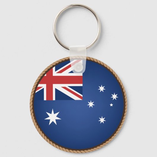 Cool Australia Flag Seal Sleutelhanger (Voorkant)