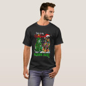 Cool Australian Cattle Dog Christmas Tree Lights S T-shirt (Voorkant volledig)