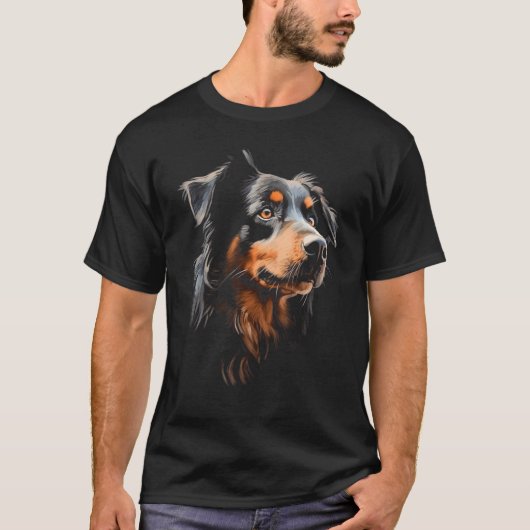 Cool Australian Shepherd Face Awesome T-shirt (Voorkant)