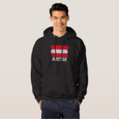 Cool Austria Flag Hoodie (Voorkant volledig)