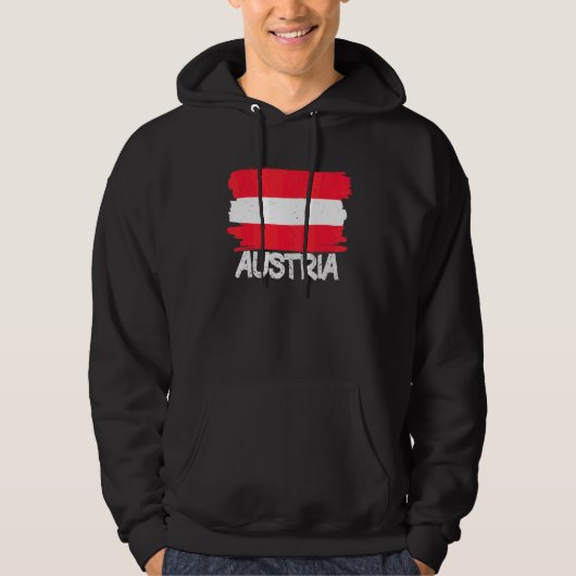 Cool Austria Flag Hoodie (Voorkant)