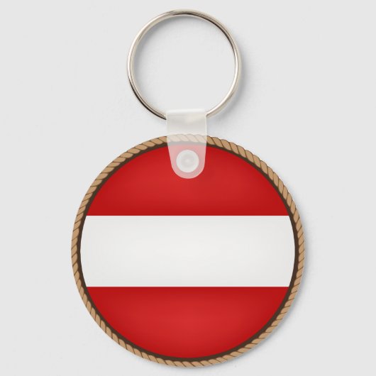 Cool Austria Flag Seal Sleutelhanger (Voorkant)