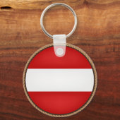 Cool Austria Flag Seal Sleutelhanger (Voorkant)