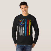Cool Autism American Flag Awareness T-shirt (Voorkant volledig)