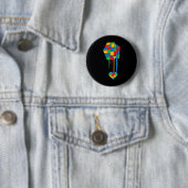 Cool Autism Awareness Gift Ronde Button 5,7 Cm (In situ)
