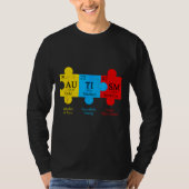 Cool Autism Awareness Month Puzzle Piece Chemical T-shirt (Voorkant)