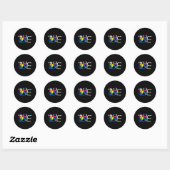 Cool Autisme Awareness Day Design Ronde Sticker (Vel)