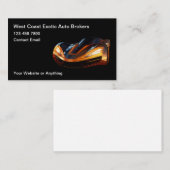 Cool Auto Broker Business Cards Visitekaartje (Voorkant / Achterkant)