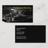 Cool Auto Detailing Visitekaartsjabloon Visitekaartje (Voorkant / Achterkant)