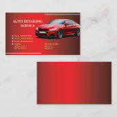 Cool Auto-detaillering de dienstVisitekaartjes Visitekaartje (Voorkant / Achterkant)