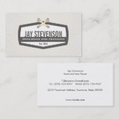 Cool Auto Mechanic en Handyman Gouden Moersleutel Visitekaartje (Voorkant / Achterkant)