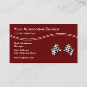 Cool Auto Racing Thema Visitekaartje (Voorkant)