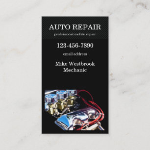 Cool Auto Repair Service Visitekaartje