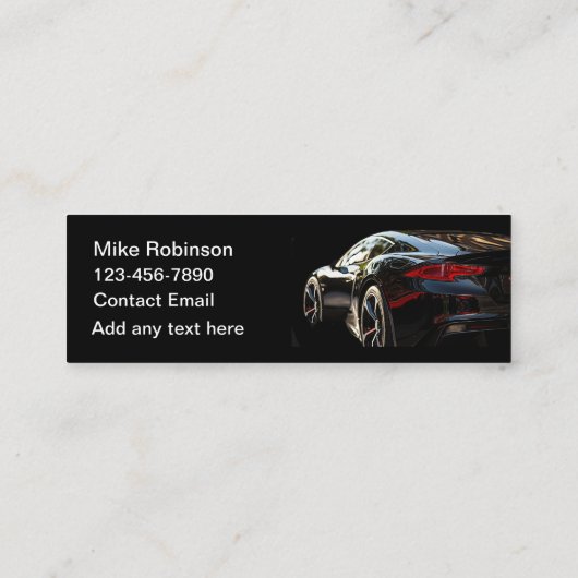 Cool Automotive Detailing Budget visitekaartjes (Achterkant)