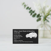 Cool Automotive Detailing Car Cleaning Visitekaartje (Staand voorkant)