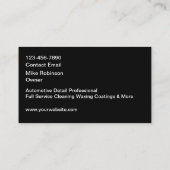 Cool Automotive Detailing Services Visitekaartjes (Achterkant)